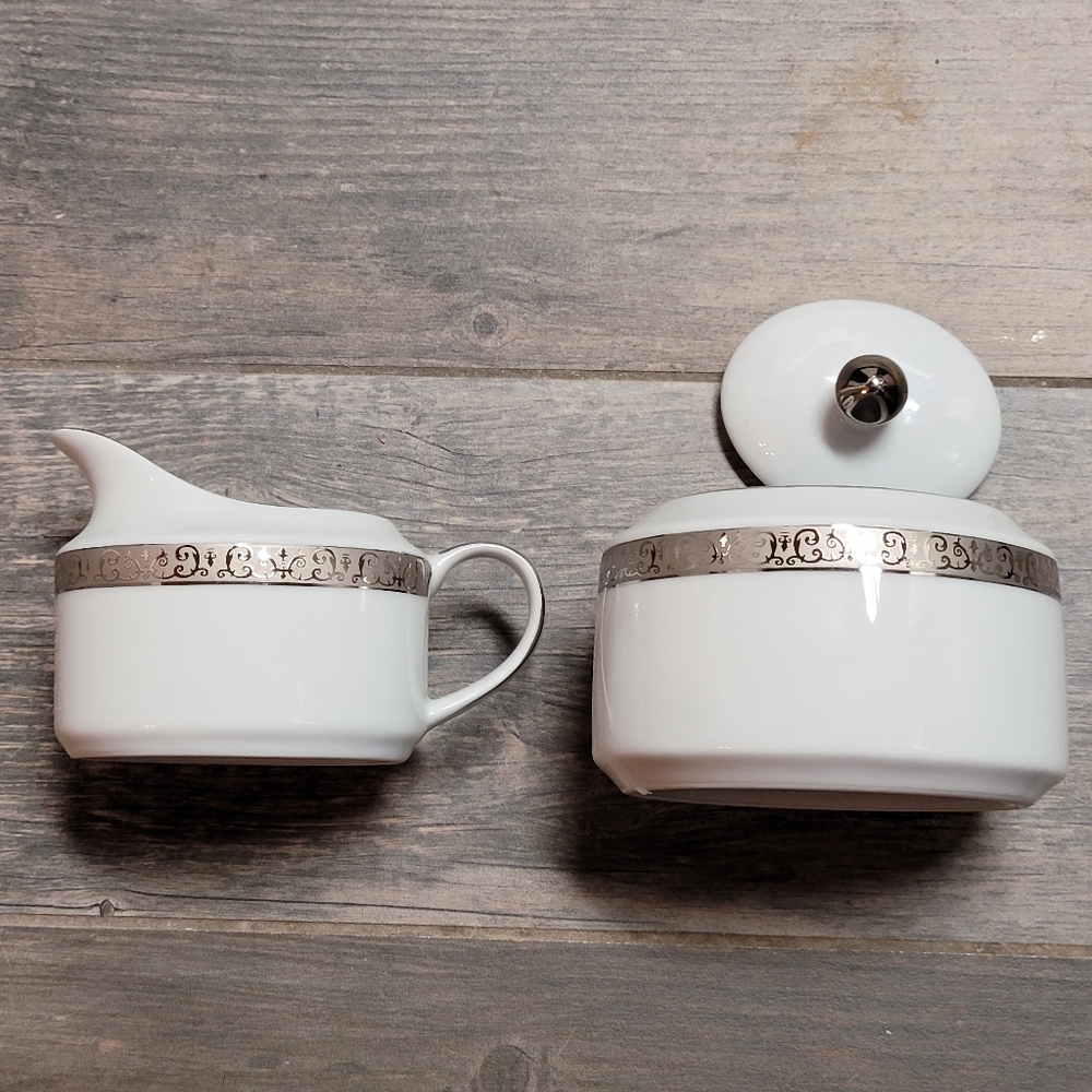 Royal Gallery cream and sugar china